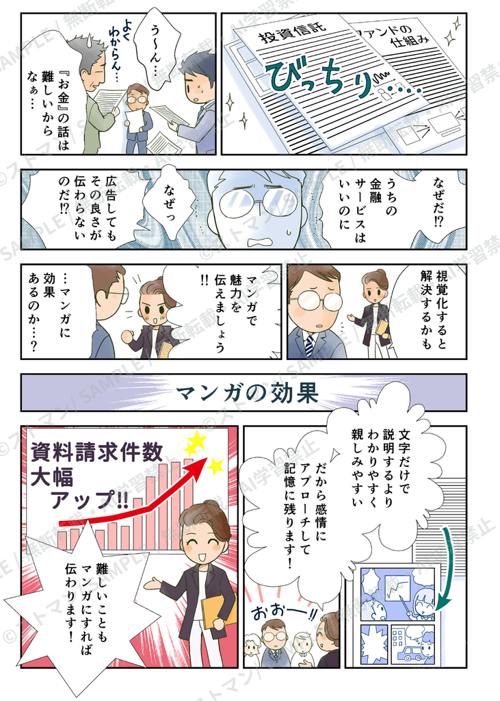 PRマンガの制作サンプル